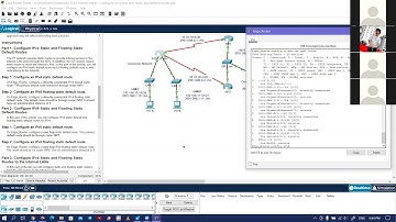 Lab 15.6.1 - Packet Tracer - Configure IPv4 and IPv6 Static and Default Routes