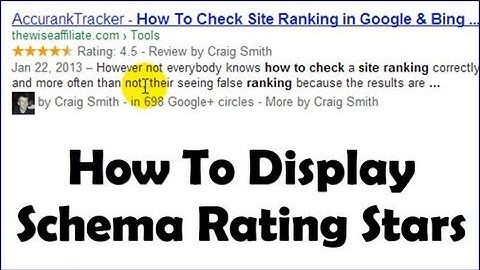 Dispaly Rating/Review Stars in Google Search - Schema & Wordpress