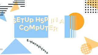 Install H5P in your computer to create interactive content