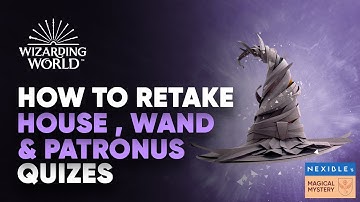 Wizarding World Account reset to to retake house and patronus quizzes || Hogwarts Legacy