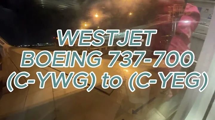 Winnipeg (YWG) to Edmonton (YEG) WestJet 737-700 | Taxi, Take-off and Landing