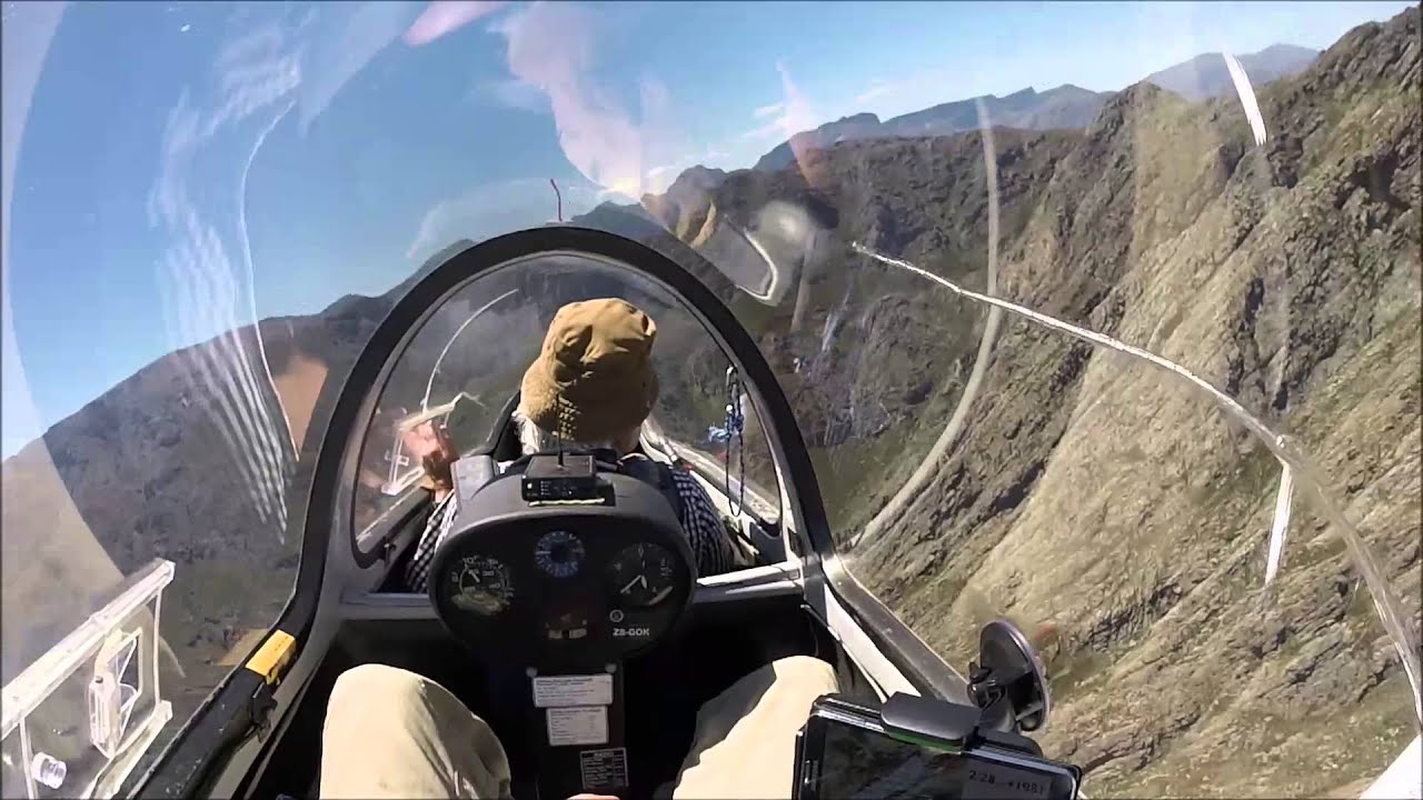 2 hour thermalling flight in Grob G 103 Twin Astir Glider with passenger 2014-12-06