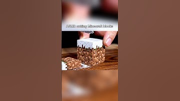 Satisfying #ASMR Cutting Minecraft Blocks 🔥💎 #shorts