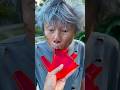Kind grandpa eats watermelonhandwatermelon ice cream beautiful #shorts