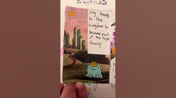 A lil zine I made for fun #zines #diybook #book #frog #art