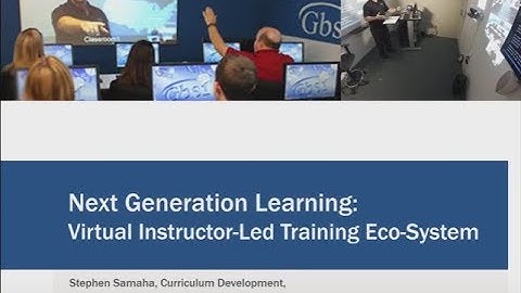 Virtual Instructor Led Training Eco System