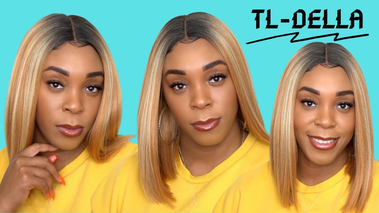 Awesome T Lace Human Hair Blend Lace Wig - TL DELLA --/ -  YouTube