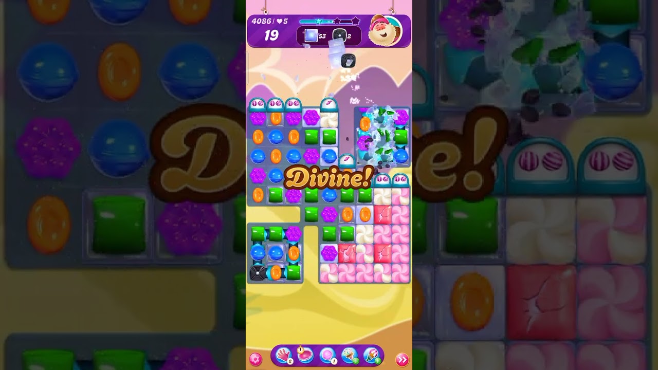 Candy crush saga.. Level 4086 💥😱
