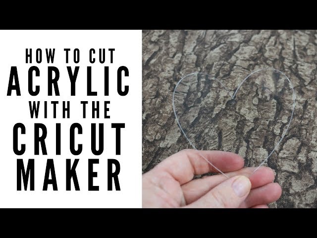 I love cutting acrylic with my Cricut Maker! Give it a try! #cricut #c, cricut for beginners