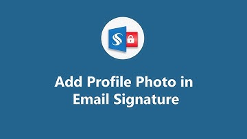 Add Profile photo in Email Signature Template