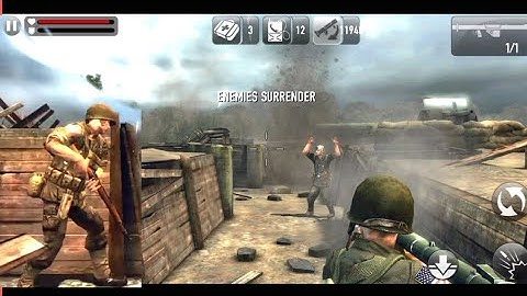 Frontline Commando D-day New vision 2022 Support android version 10,11 All unlocked