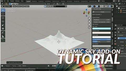 How to create a sky in Blender | Blender Dynamic sky Add-on Tutorial |
