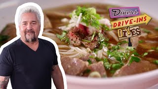 Guy Fieri Tries Incredible Beef Pho & Pork Bánh Mì | Diners, DriveIns and Dives | Food Network