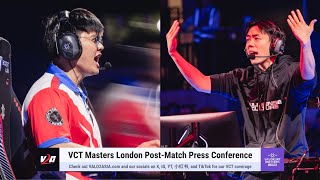 [GE & FS] Post-Match Press Conference at VALORANT Masters London
