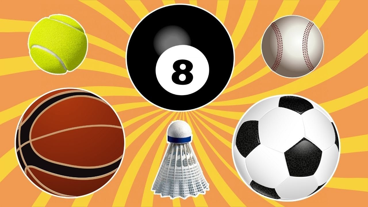 Simple ENGLISH Sports Balls for Kids - YouTube