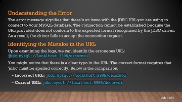 Resolving the MySQL JdbcDriver Connection Issue: Correct the JDBC URL