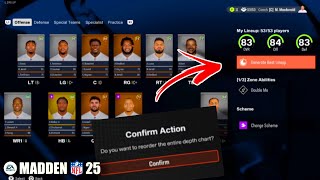 How to FIX AUTO REORDER GLITCH in Madden 25 Franchise!
