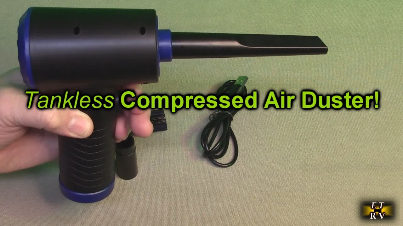 Tank-less Compressed Air Duster (Rechargeable)  Replacement for Compressed Air Cans REVIEW
