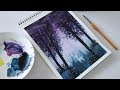 ART#10| Vẽ tranh phong cảnh bằng màu nước | Watercolor Tutorial| Landscape