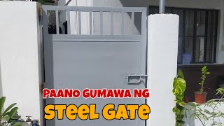 PAANO GUMAWA NG STEEL GATE GAMIT ANG TUBULAR AT G,I SHEET | JANNO WORKSHOP