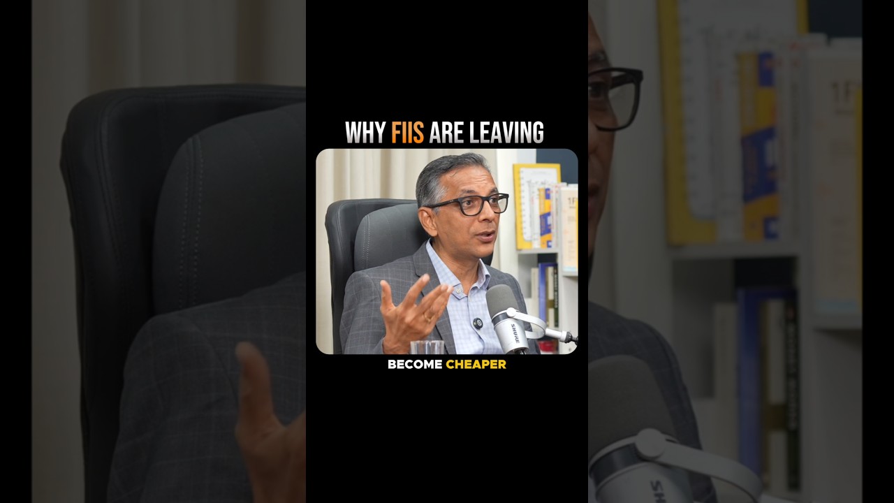 Why Are FIIs Leaving India? 😳 #kushallodha #shorts #fyp #explorepage #stockmarket