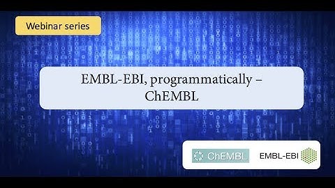 EMBL-EBI, programmatically: ChEMBL