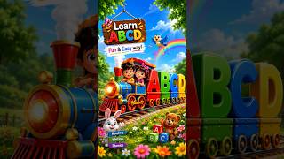 🚂 ABCD Learning Train for Kids | A to D Alphabets | Fun 3D Cartoon Preschool Phonics Video