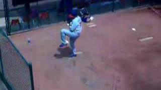 Carlos Zambrano warming up