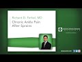 Chronic Ankle Pain After Sprains