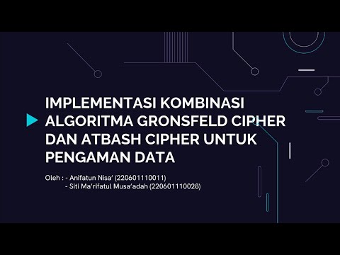 Implementasi Kombinasi Gronsfeld Cipher dan Atbash Cipher untuk Pengaman Data