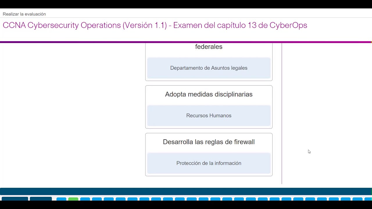 CCNA Cybersecurity Operations (Versión 1.1) - Examen del capitulo 13 de CyberOps [2020] - 100%