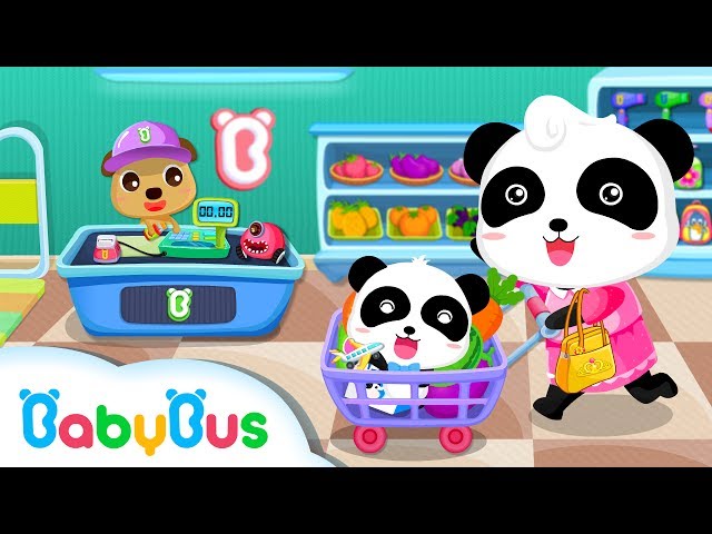 お買い物大好き かいものだいすき | スーパーマーケット お買い物 | 赤ちゃんが喜ぶ