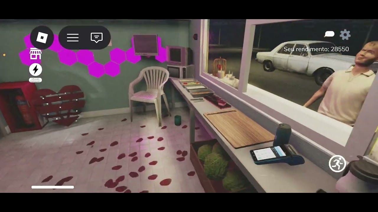 jogando shawarma ( roblox)