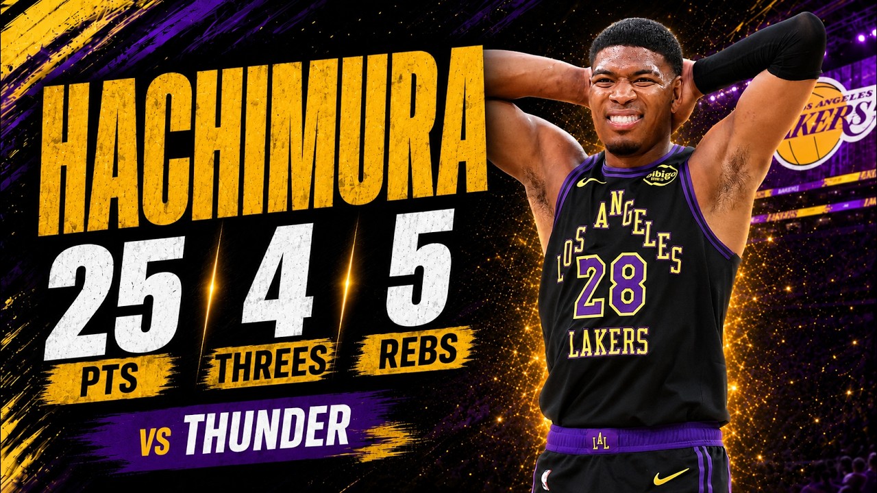 Rui Hachimura 25 pts 4 threes 5 rebs vs Thunder 2026 PO G4 - YouTube