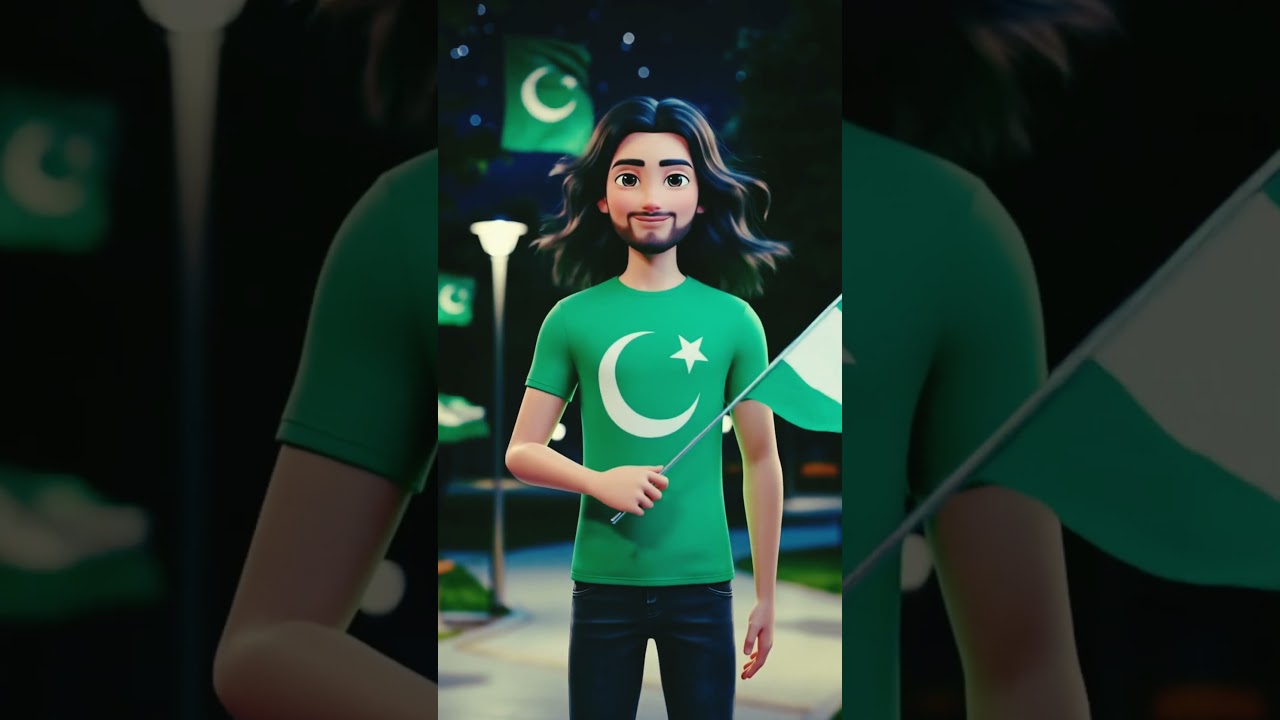 Celebrate Independence Day in 3D Animated Style 🇵🇰✨ || AI Generated Videos🔥 || Adii