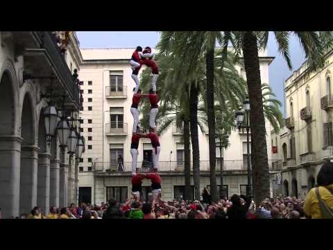 Castellers de Barcelona: 2d7 Vilanova i la Geltrú 22/04/2012