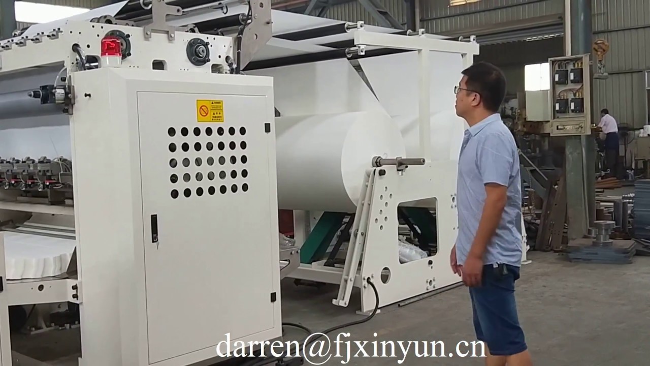 6 line facial tissue making machine YouTube