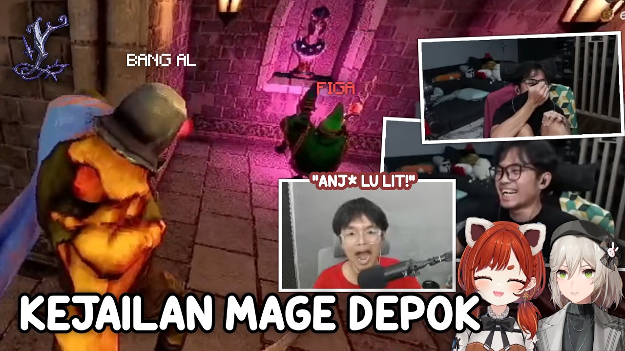Moment ngakak Bang Al ngejailin Figa yang ngerasukin monster di game YAPYAP | Clip