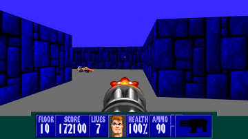 Wolfenstein 3D TC for ZDoom - E2L10 - All Secrets - I Am a Death Incarnate
