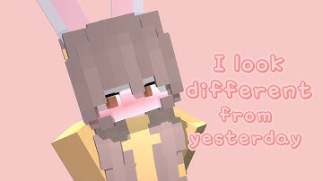 I look different from yesterday~ can you guess? #minecraftanimation #prisma3d #minecraft