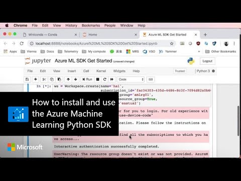 How to install and use the Azure Machine Learning Python SDK