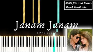 Janam Janam | Dilwale | Arijit Singh | Piano Cover | Janam Janam Piano Notes | PianoM screenshot 5