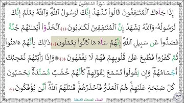 سورةُ المنافقون ( 1 - 4) أحمد النفيس