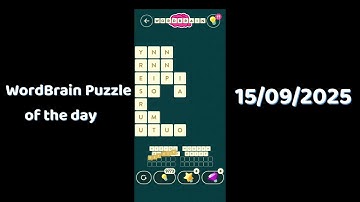 Wordbrain Daily Challenge September 15 2025 | Wordbrain Puzzle of the day Answers