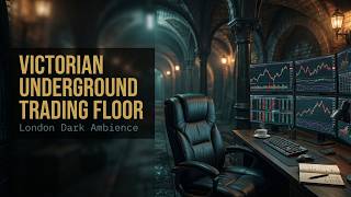 🏛️ Victorian Underground Trading Floor — London Ambience | Dark Finance Music for Work & Focus