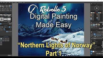 Rebelle 5 How to Painting Tutorial: Norway