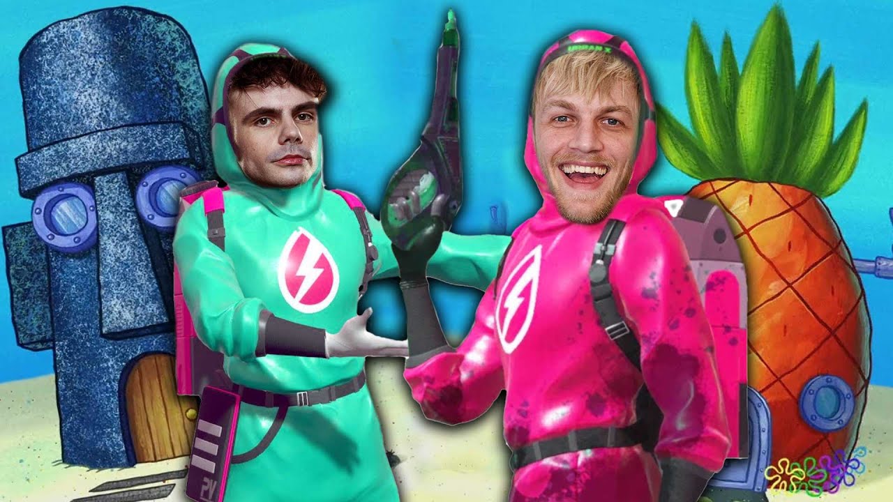 Spongebob zijn huis schoonmaken met Kaak - Powerwash Simulator