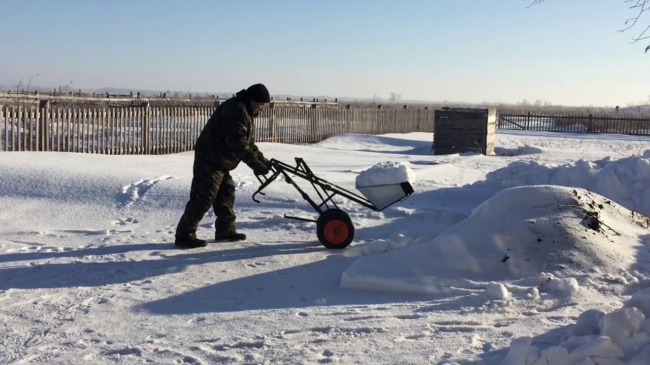 Шнековая лопата для уборки снега своими руками