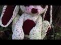 MoonLadies Live Bunny Rose crochet plushie pattern from grim grinning goat cottage core suteness