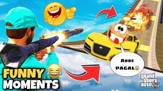 FUNNY MOMENTS In GTA 5 PARKOUR RACES | Funny Highlights | PART 4